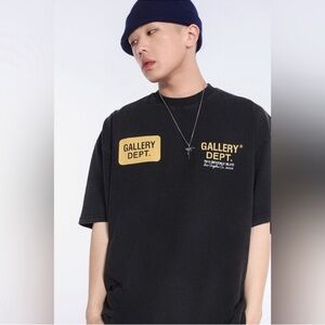 Gallery Dept. Beverly Blvd Black Drive Thru Boxy Fit Tee